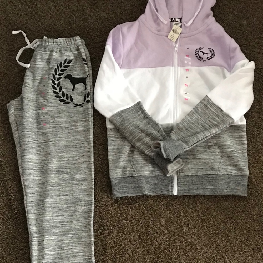 VS Pink Sweatsuit Size Xs